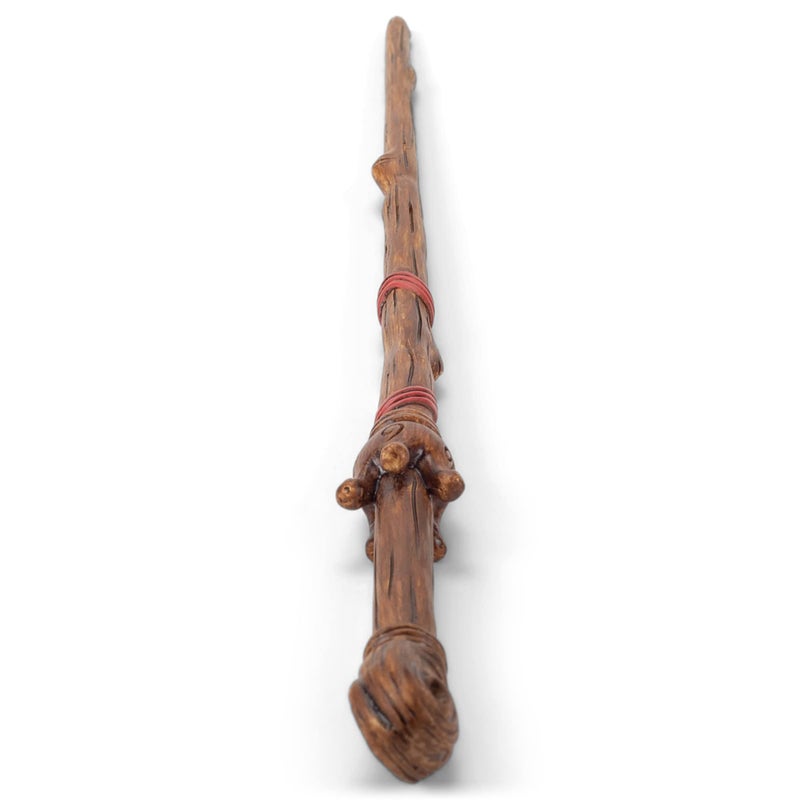 Cottage Garden Brown Woodgrain Crown 13.75 inch Resin Collectible Witch Wizard Cosplay Magic Wand - Image 2